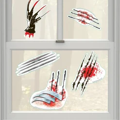 Party City Window & Wall Décor|A Nightmare On Elm Street Vinyl Decals, 5Pc