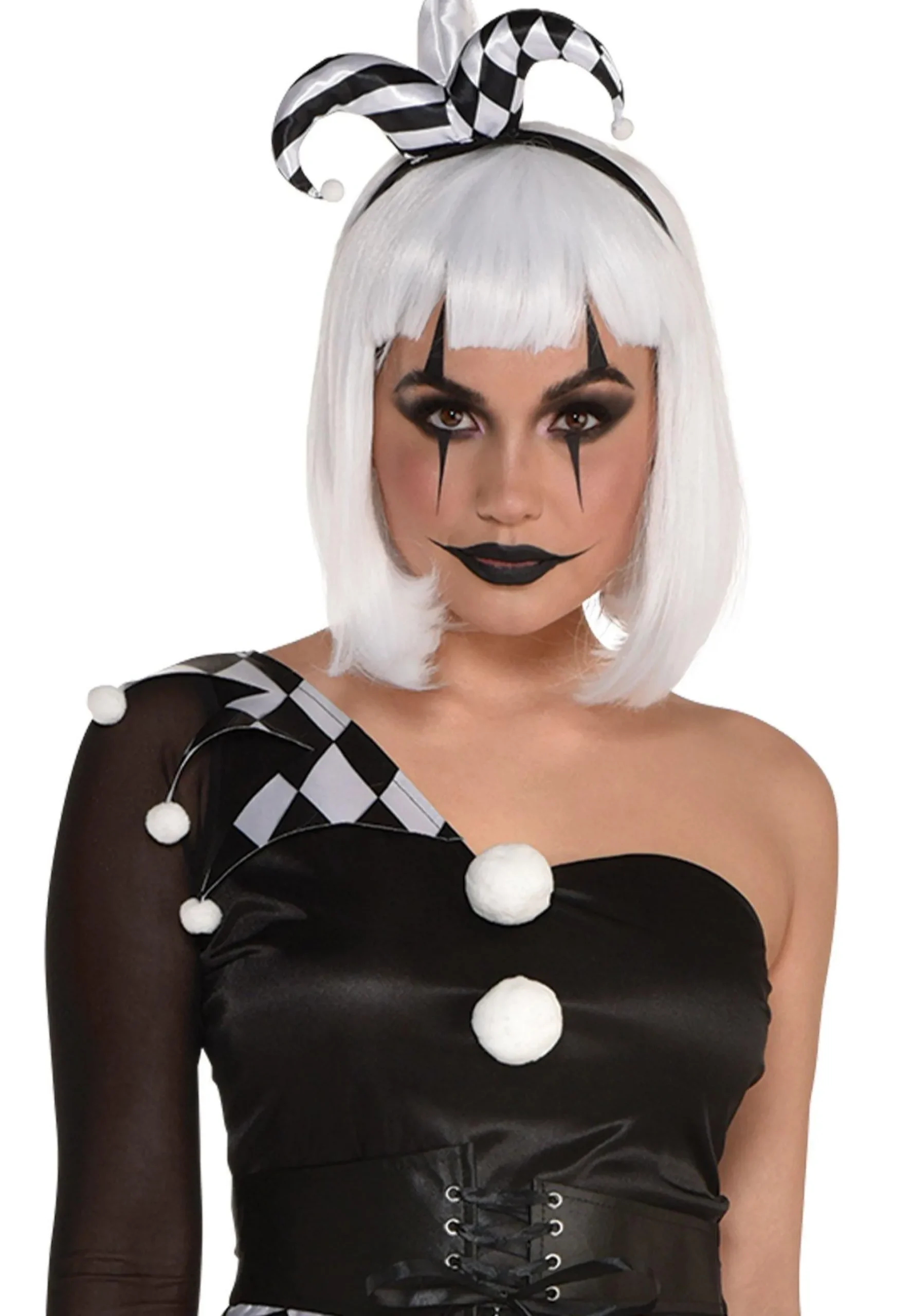 Party City Scary-Adult Bad Jester Costume