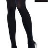 Party City Tights-Adult Black Bows Opaque Thigh-High Stockings