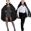 Party City Scary-Adult Black Cape Deluxe