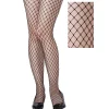 Party City Tights-Adult Black Diamond Fishnet Pantyhose