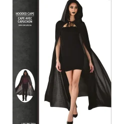 Party City Scary-Adult Black Hooded Cape