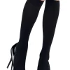 Party City Tights-Adult Black Knee-High Stockings