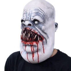 Party City Scary-Adult Blood Feeder Ghost Latex Mask - Zagone Studios