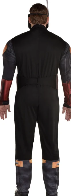 Party City Plus Size Costumes-Adult Boba Fett Plus-Size Deluxe Muscle Costume - The Mandalorian