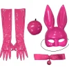 Party City Sexy-Adult Bright Pink Latex Bunny Costume Accessory Kit