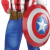 Marvel Plus Size Costumes-Adult Captain America Muscle Costume Plus Size