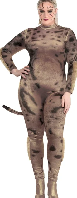 Party City Plus Size Costumes-Adult Cheetah Costume Plus Size - Wonder Woman 1984