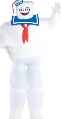 Party City Plus Size Costumes-Adult Classic Inflatable Stay Puft Marshmallow Man Costume Plus Size - Ghostbusters