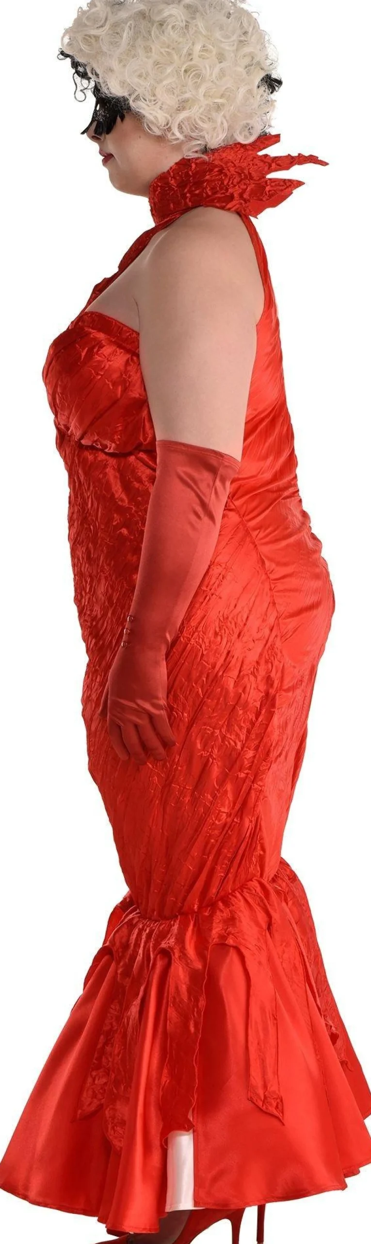 Party City Plus Size Costumes-Adult Cruella Red Ball Dress Plus Size Costume - Disney Cruella