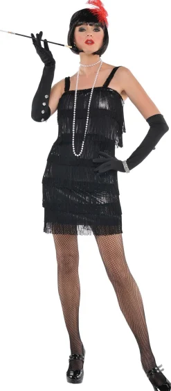 Women Party City 1920S|Adult Flashy Flapper Costume