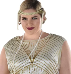 Women Party City 1920S|Adult Flirty Flapper Plus Size Costume