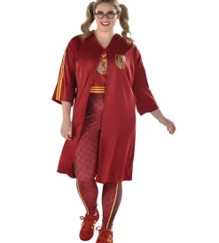 Party City Plus Size Costumes-Adult Gryffindor Quidditch Plus Size Costume - Harry Potter