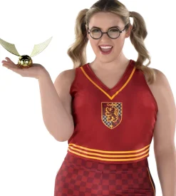 Party City Plus Size Costumes-Adult Gryffindor Quidditch Plus Size Costume - Harry Potter