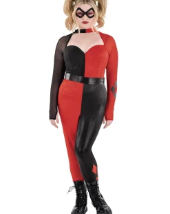 Women Party City Superhero|Adult Harley Quinn Plus Size Costume - Dc Comics