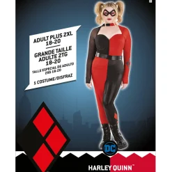 Women Party City Superhero|Adult Harley Quinn Plus Size Costume - Dc Comics