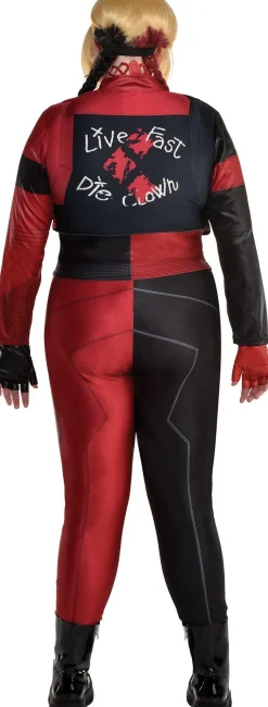 Party City Plus Size Costumes-Adult Harley Quinn Plus Size Deluxe Costume - Suicide Squad 2