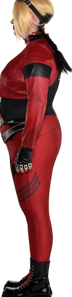Party City Plus Size Costumes-Adult Harley Quinn Plus Size Deluxe Costume - Suicide Squad 2