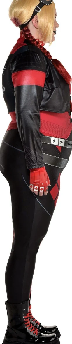 Party City Plus Size Costumes-Adult Harley Quinn Plus Size Deluxe Costume - Suicide Squad 2