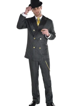 Men Party City Decades|Adult Head Honcho Costume - 20S Gangster