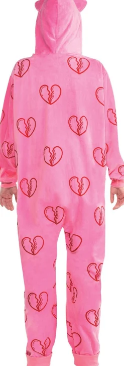 DC Comics Superhero-Adult Heart Break Onesie Harley Quinn Costume - Birds Of Prey