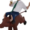Party City Funny-Adult Inflatable Bull Rider Costume