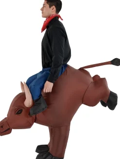 Party City Funny-Adult Inflatable Bull Rider Costume
