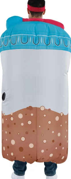 Party City Funny-Adult Inflatable Go-Bro Protein Shake Costume