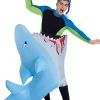 Women Party City Funny|Adult Inflatable Man-Eating Shark Costume