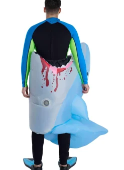 Women Party City Funny|Adult Inflatable Man-Eating Shark Costume