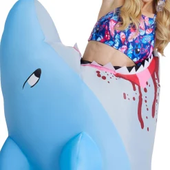 Women Party City Funny|Adult Inflatable Man-Eating Shark Costume