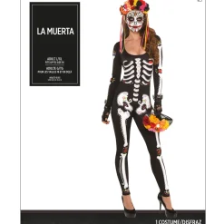 Party City Sexy-Adult La Muerta Day Of The Dead Skeleton Catsuit