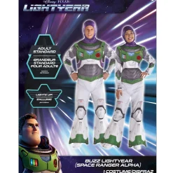 Women Party City Disney|Adult Light-Up Buzz Lightyear Space Ranger Alpha Costume - Lightyear