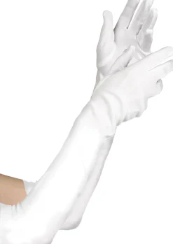 Party City Gloves-Adult Long White Gloves Deluxe