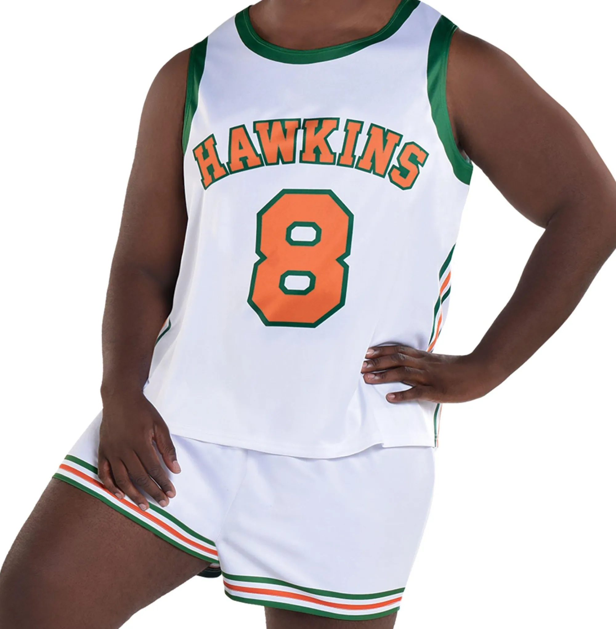 Party City Plus Size Costumes-Adult Lucas Hawkins High Basketball Plus Size Costume - Stranger Things 4