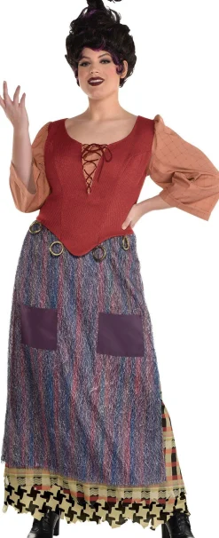 Women Party City Disney|Adult Mary Sanderson Costume Plus Size - Disney Hocus Pocus