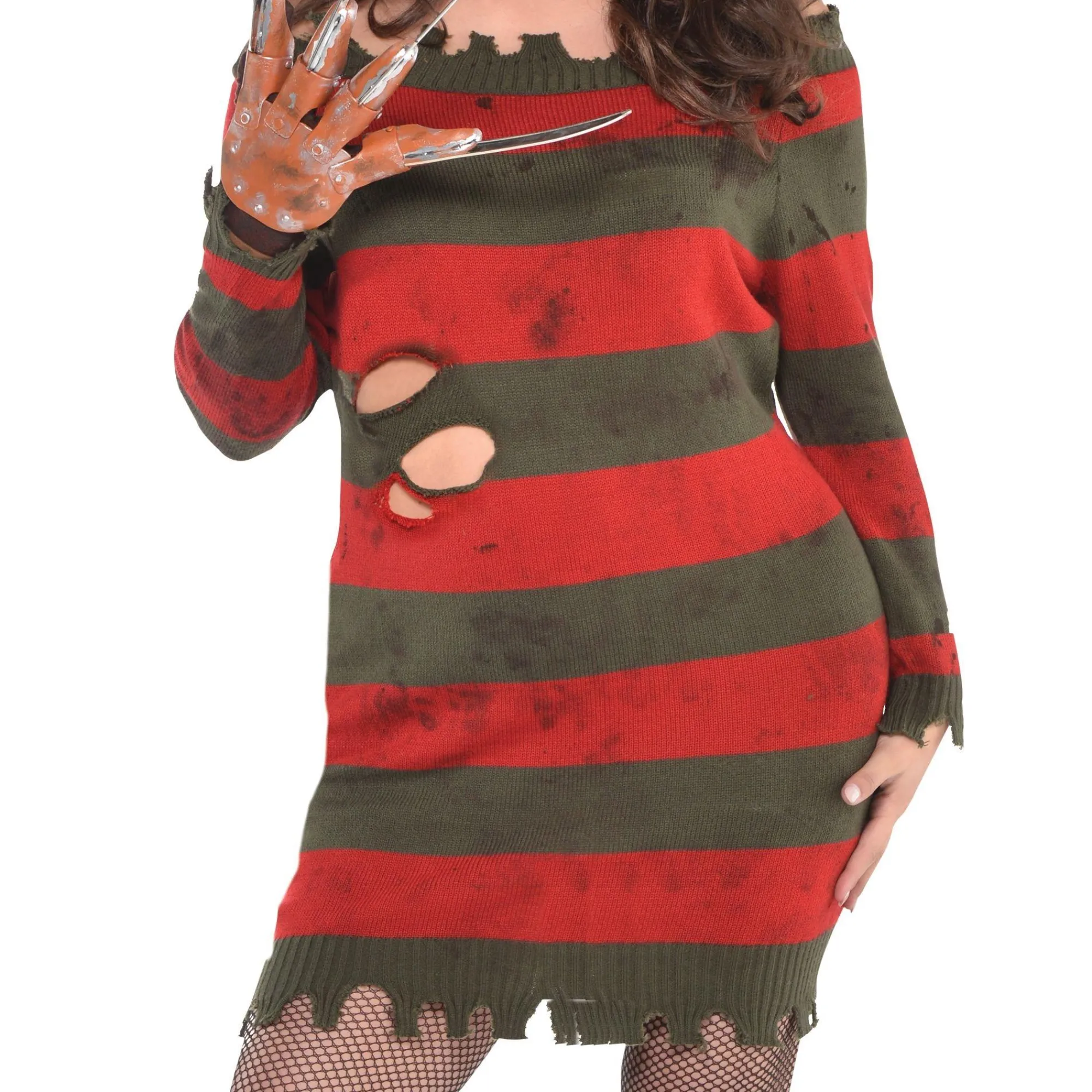Party City Plus Size Costumes-Adult Miss Krueger Costume Plus Size - A Nightmare On Elm Street