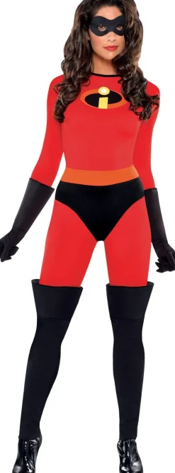 Women Party City Disney|Adult Mrs. Incredible Deluxe Costume - The Incredibles
