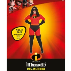 Party City Plus Size Costumes-Adult Mrs. Incredible Plus Size Deluxe Costume - The Incredibles