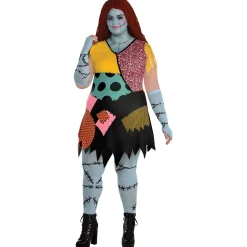 Women Party City Disney|Adult Sally Plus Size Deluxe Costume - Disney The Nightmare Before Christmas