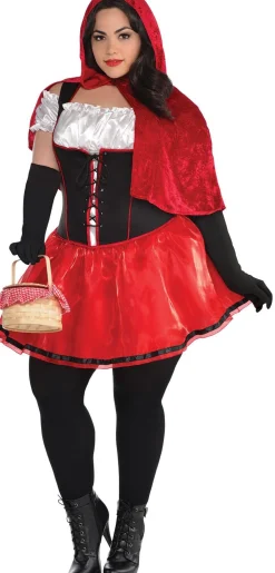 Party City Sexy-Adult Sassy Red Riding Hood Costume - Plus Size