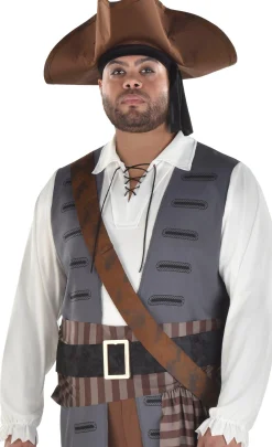 Party City Plus Size Costumes-Adult Shiver Me Timbers Pirate Plus Size Costume