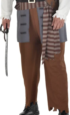Party City Plus Size Costumes-Adult Shiver Me Timbers Pirate Plus Size Costume