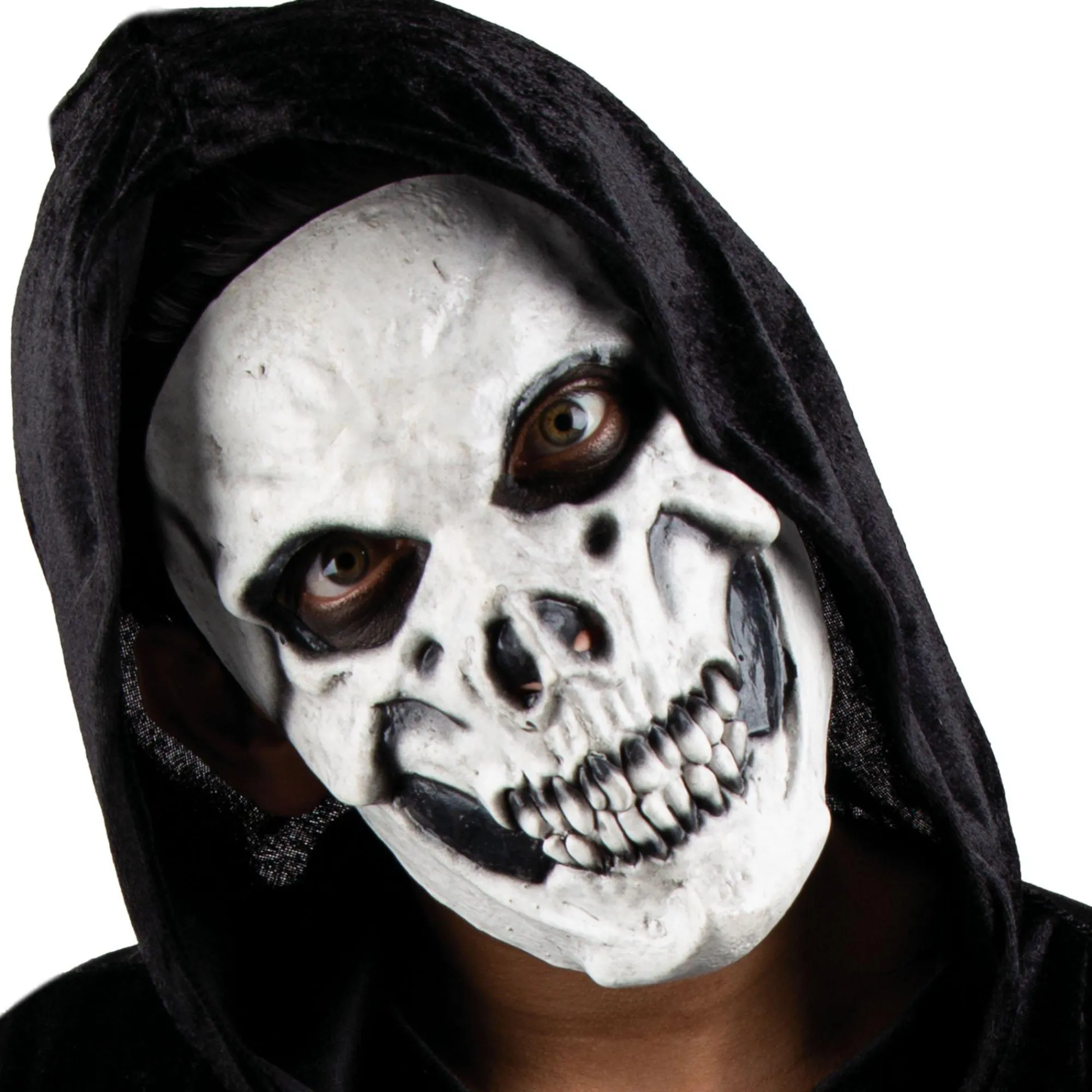 Party City Scary-Adult Skeleton Mask & Gloves Costume Accessory Kit