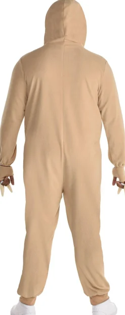 Party City Couples' Costumes-Adult Sloth One Piece Zipster Costume - Plus Size