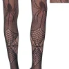 Party City Tights-Adult Spiders And Webs Fishnet Pantyhose