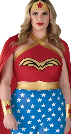 Party City Superhero-Adult Wonder Woman Plus Size Costume - Dc Originals