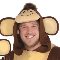 Party City Couples' Costumes-Adult Zipster Monkey One Piece Costume Plus Size