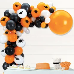 Party City Balloons|Air-Filled Bats & Spiders Halloween Balloon Garland Kit