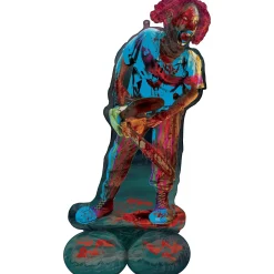 Party City Decorations|Airloonz Creepy Carnival Clown Foil Balloon, 28In X 52In